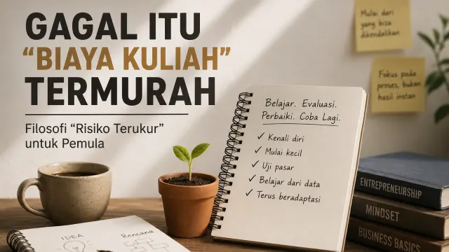 Gagal Itu “Biaya Kuliah” Termurah: Filosofi “Risiko Terukur” untuk Pemula